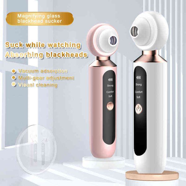

face care devices rubyonly blackhead remover vacuum acne electric pore cleaner led light black point deep cleansing suction 220211