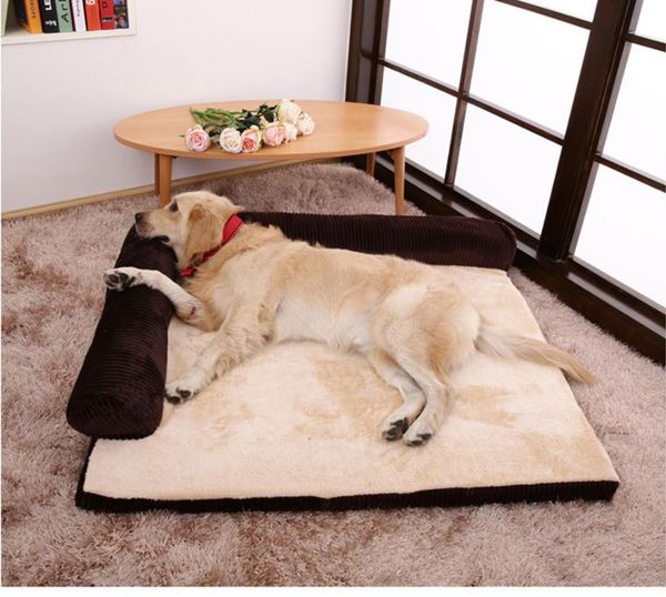 

kennels & pens pet blanket dog bed mat soft corduroy couch for dogs warm sleeping beds small medium pets supplies accessories