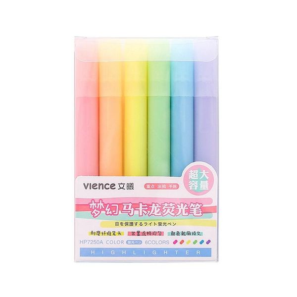 

morandi color highlighter pen large capacity light marker hand account multi-color graffiti draw key highlighters, Black;red