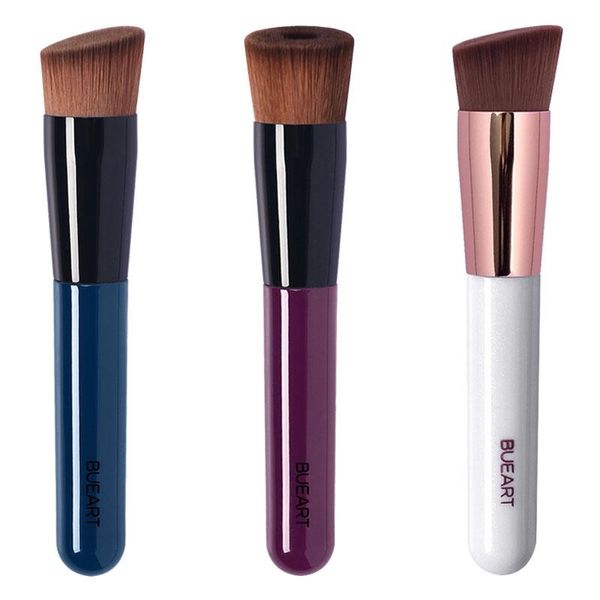 

makeup brushes foundation liquid brush concealer sculpting beauty flat oblique cosmetics bb cream professional for face