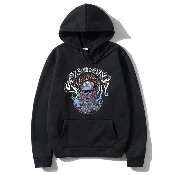 

men's hoodies & sweatshirts vintage holy smokes hoodie hip hop rapper men women fashion loose hoody oversized hooded mens fan gift swea, Black