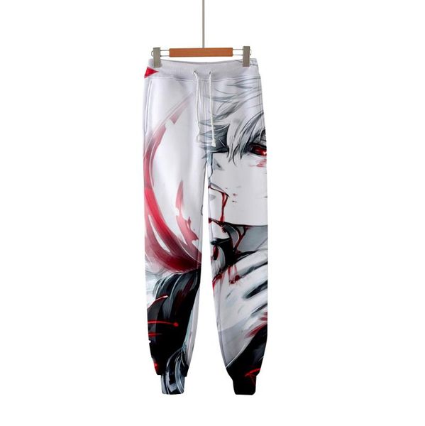 

men's pants tokyo ghoul 3d custom printed trousers jogger women/men fashion streetwear long sport casual anime sweatpants, Black