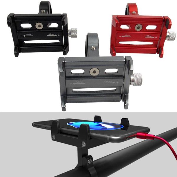 

car & truck racks bicycle motorcycle aluminum alloy adjustable mountain bike phone holder stand
