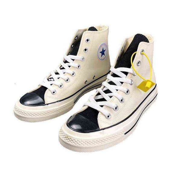 

boni bunk black and white canvas shoes fashion boots 1970s fan chengcheng's same high skateboard men's women's