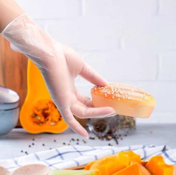 

disposable gloves vinyl 500 anti-static plastic for food cleaning cooking restaurant kitchen accessories