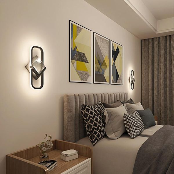 

wall lamp bedroom bedside nordic luxury living room background modern minimalist led aisle corridor lamps