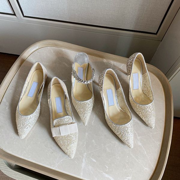 

luxury designer women's office party dress shoes mesh pointed flat sandals leather outsole size 35-40, Black