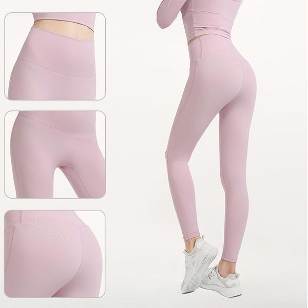 

yoga outfit gimsloads women's pants tight-fitting high-waist peach hip quick dry trousers females sports running fitness training