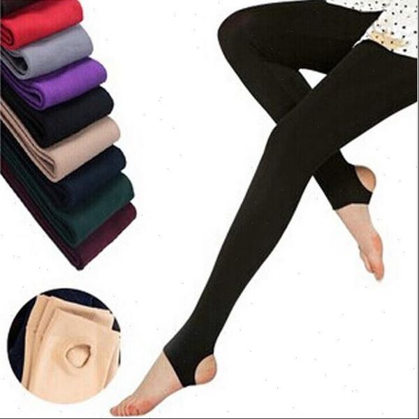 

fashion casual warm faux velvet women leggings winter stretch knitted thick slim legings woman high waist solid pants, Black