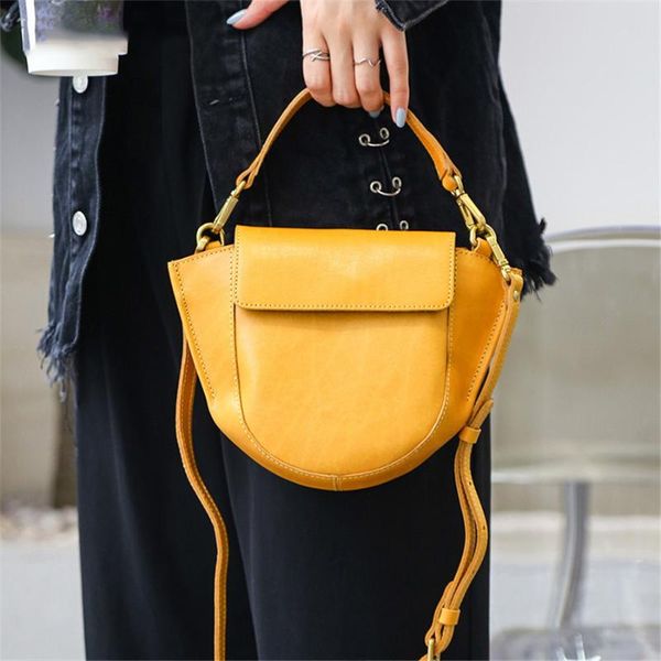 

evening bags casual women shoulder messenger bag small female solid color ladies genuine leather vintage zipper mobile phone