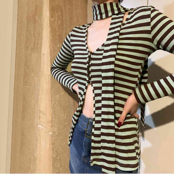 

women's sweaters doce estilo legal decote em v listrado camisola finina primavera e outono menina quente moda alta rua torno do pescoÃ§o, White;black