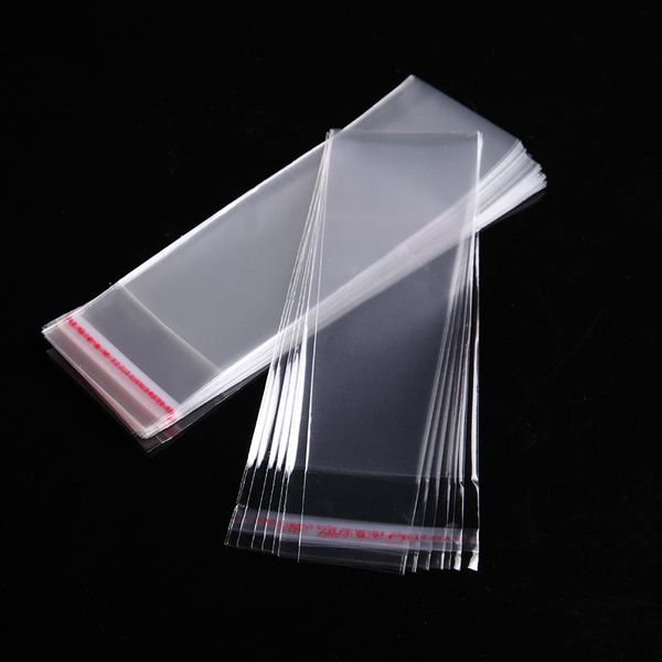 2021 9 x 25 cm transparente Poly-OPP-Beutel, kristallklare, wiederverschließbare Geschenktüten aus Celloplastik