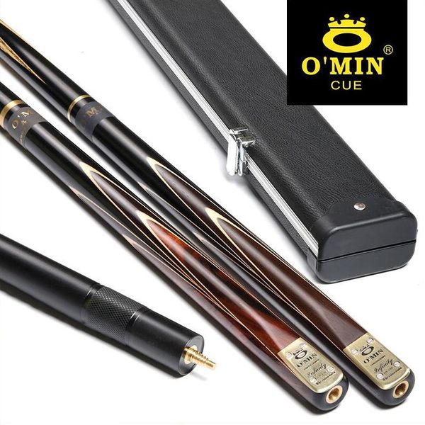 

original o'min dominate all one piece snooker cue 9.5/10mm tip professional ash wood shaft with excellent box and al extension billiard