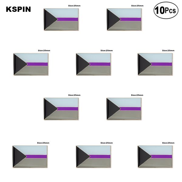 

demisexual pride flag lapel badge brooch pins badges, Gray