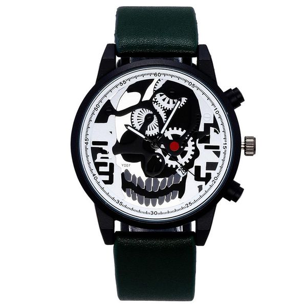 

wristwatches cool men's watch shantou design unique quartz halloween gift, Slivery;brown