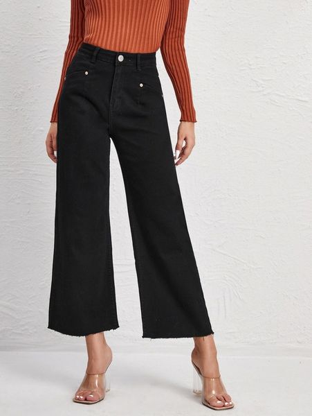 

blues high waist wide leg jeans z3fk#, Blue