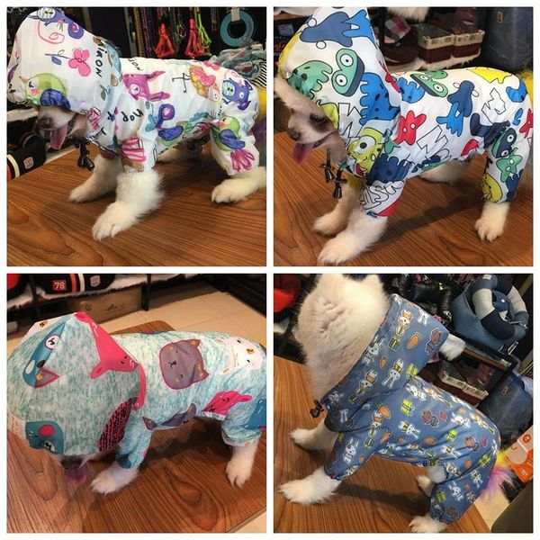 

dog apparel small lightweight waterproof raincoat teddy boemey-bear-schnauzer ponycape super