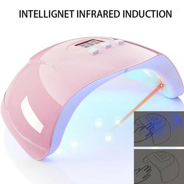 

nail polish dryer lamp led uv gel acrylic curing light manicure timer smr881
