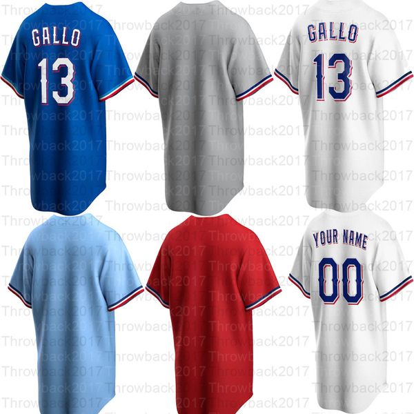 

baseball jerseys 38 danny santana 13 joey gallo 1 elvis andrus 35 sherten apostel 17 shin-soo choo 12 rougned odor 16 scott heineman, Blue;black