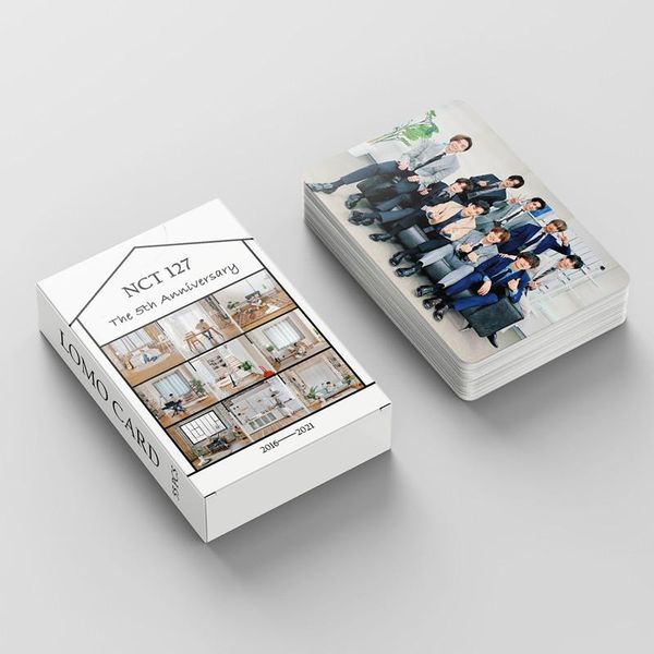 

jewelry pouches, bags kpop nct127 lomo cards nct 127 sticker mark collective pocard poster self made paper po card 54pcs/set, Pink;blue