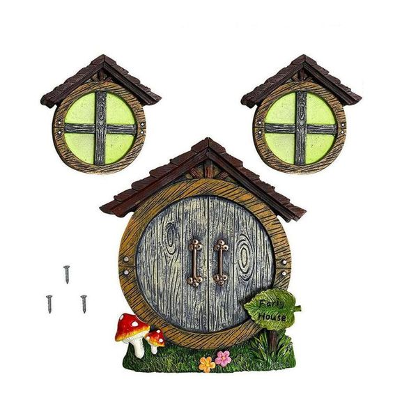 

garden decorations tree gnome home window and door sculpture yard art resin z3t2