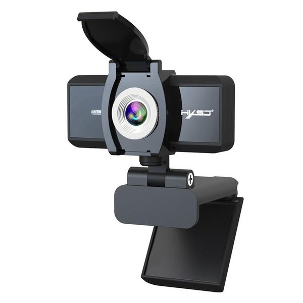 

computer usb camera built-in microphone 360 degree rotation with privacy cover webcams