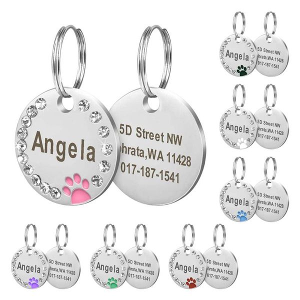 

dog collars anti-lost name id tags gifts for lovers pet collar owner engraved tag puppy tag,id card