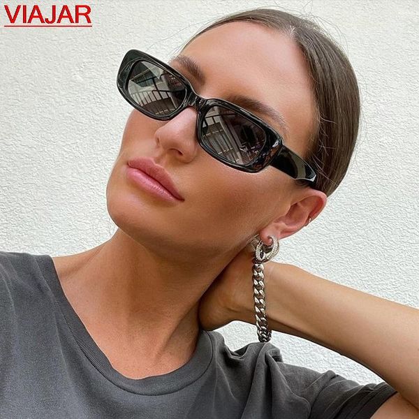 

sunglasses 2021 fashion vintage women brand designer retro sunglass women's rectangle sun glasses female uv400 eyewears, White;black