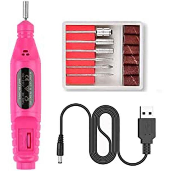 

nail drill & accessories electric file acrylic art manicure pedicure portable machine kit practical durable