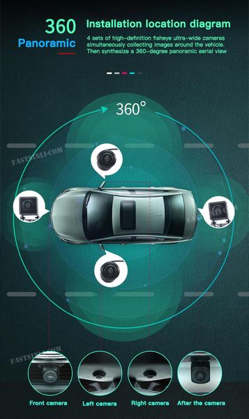 

universal car dvr hd 3d 360 surround view system driving with bird panorama 4 camera 1080p night visio dvrs