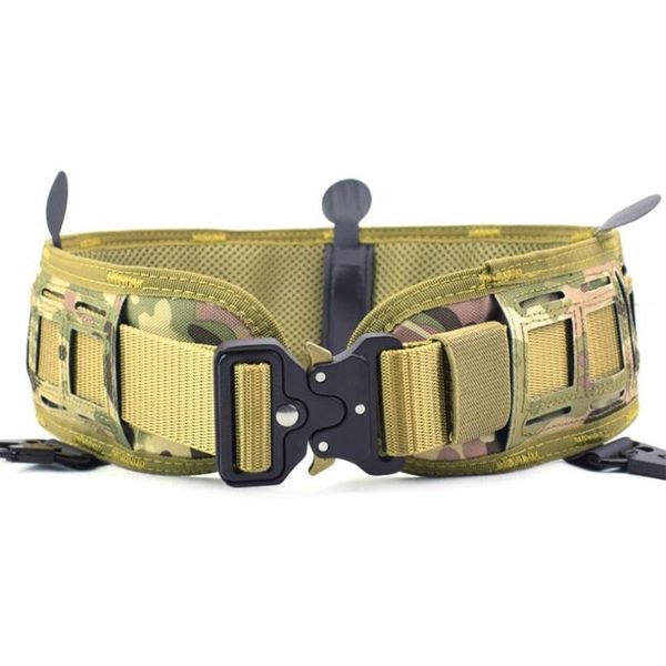 

belts tactical belt war battle military equipment nylon girdle adjustable swat army waistband waist support working hunting, Black;brown