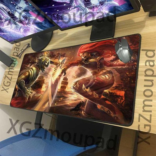 

mouse pads & wrist rests xgz anime swordsman assassin hd custom large gaming pad black lock edge office computer desk mat rubber stripe non-