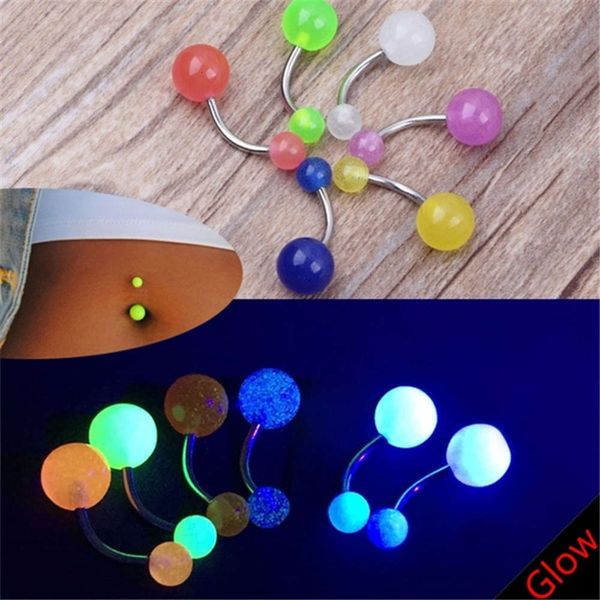 

luminous stainless steel buckle body jewelry