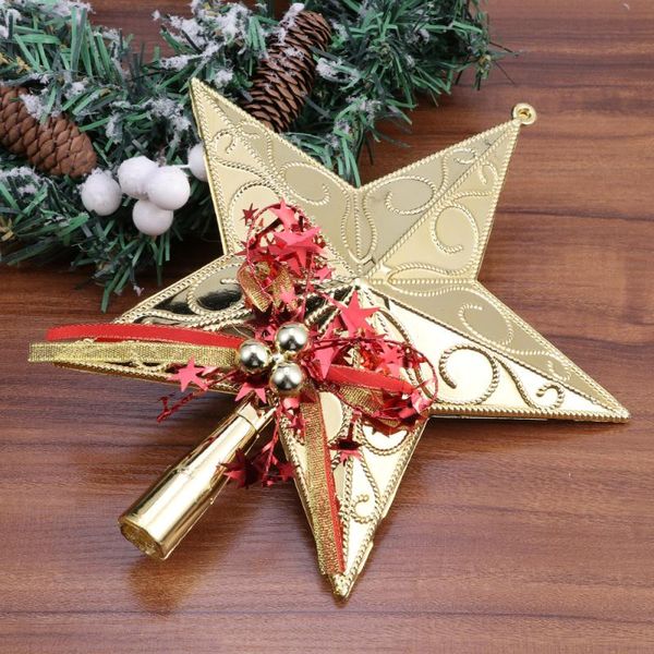 

christmas decorations 20cm tree star er glittering decoration ornaments (golden)