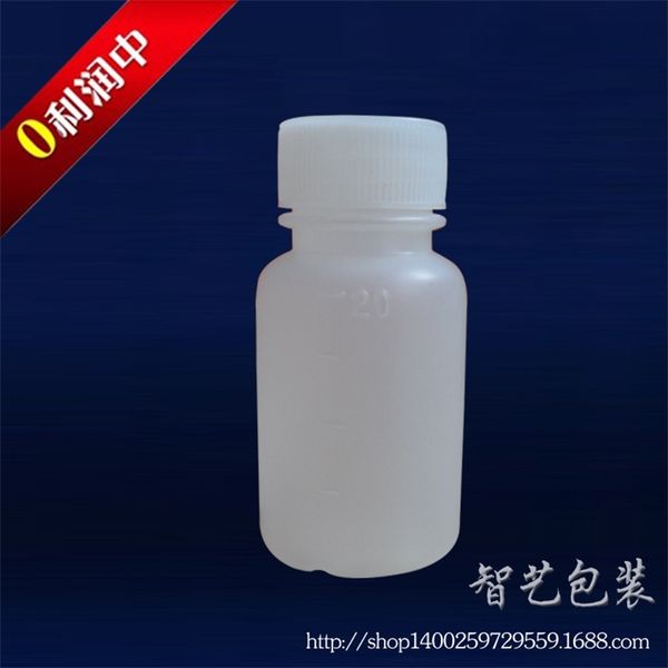 

a batch of water liquid pe / 60 ml plastic reagent bottle with scale