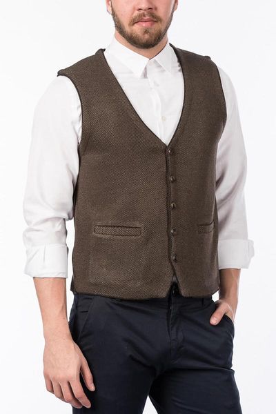 

men's vests dewberry male black knitwear vest 1110001 y8610, Black;white