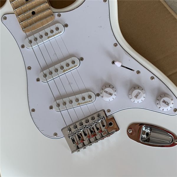 

factory store vintage white yngwie malmsteen scalloped big head maple fretboard st 6 strings electric guitar guitarra