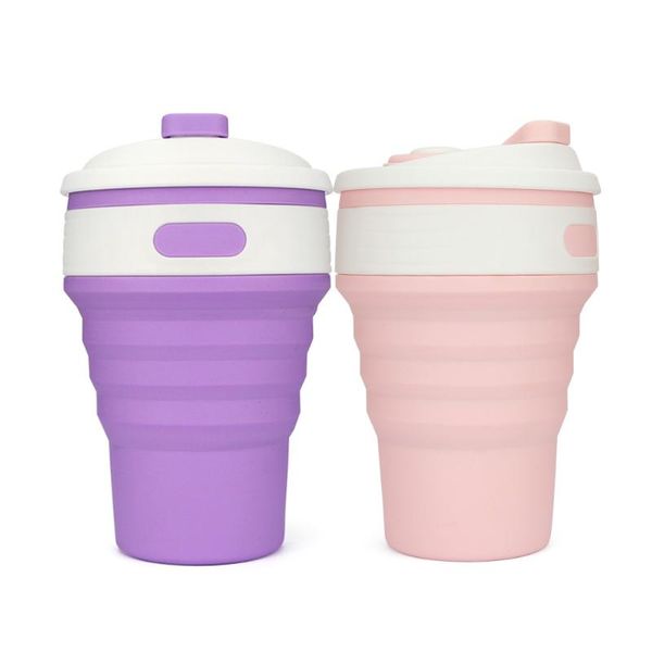 

water bottle silicone folding coffee cup multifunction customized gift
