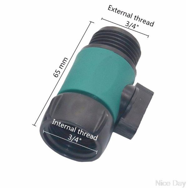 

garden hose valve switch quick connector 3/4\" thread fitting adapter watering ju09 20 dropship equipments