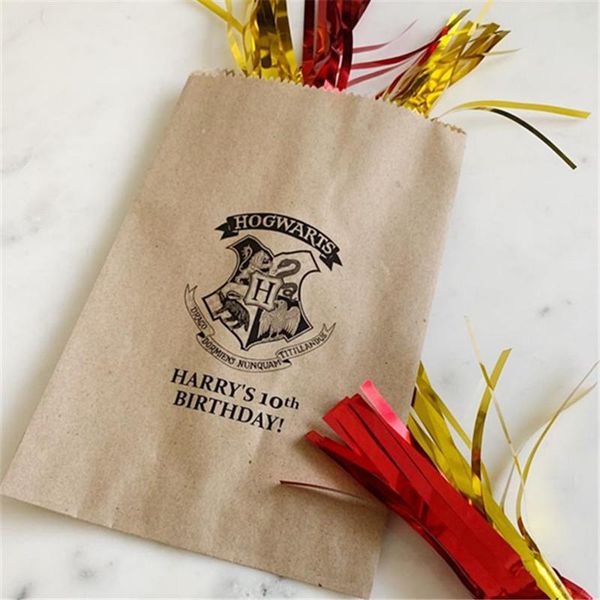 

gift wrap custom bag -valentine's bag - children's birthday series kraft paper printed pattern