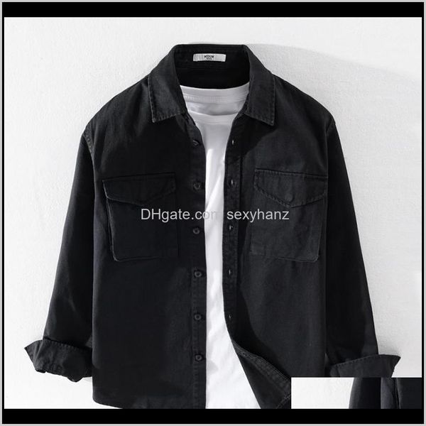 

outerwear & coats clothing apparel drop delivery 2021 autumn brand cotton fashion solid jackets for men comfortable trendy jacket mens casua, Black;brown