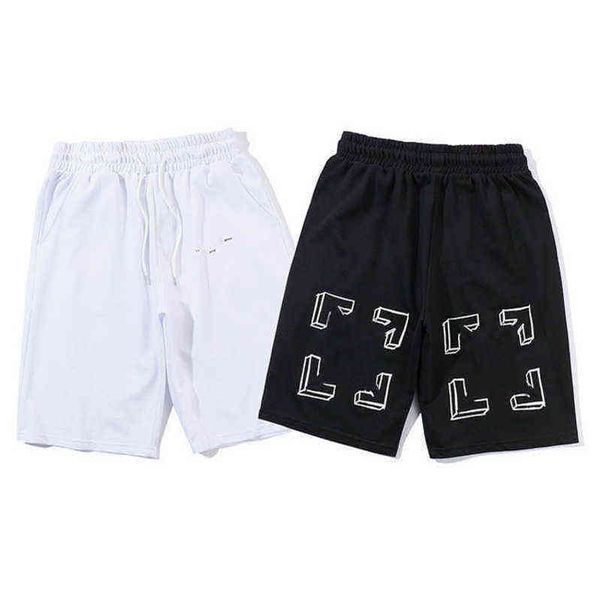 

fashion brand offs luxury designers tracksuit mens t shirts letters arrow print stylist casual summer clothing tracksuits women shorts cloth, Gray