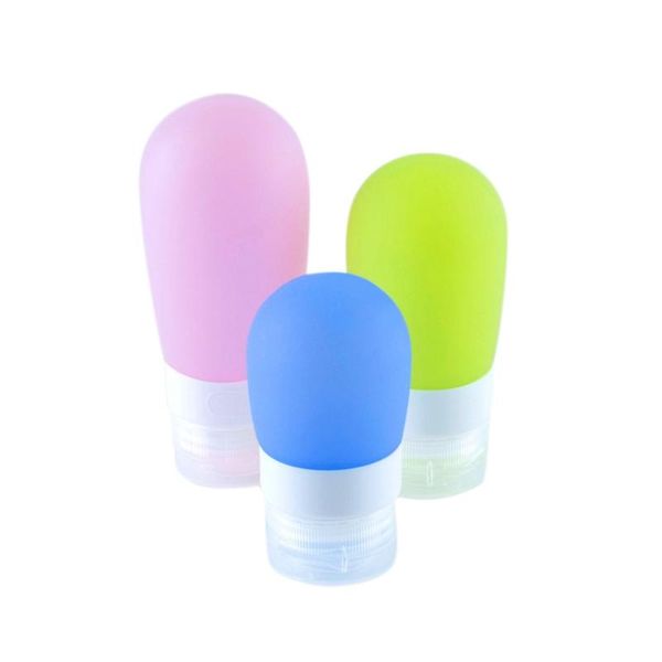 

cosmetic grade silicone travel kit packing press bottle for lotion shampoo bath small sample containers storage bottles & jars