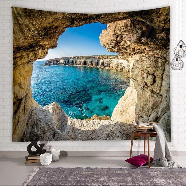 

tapestries seascape tapestry natural landscape wall hanging living room decoration bedroom boho decor