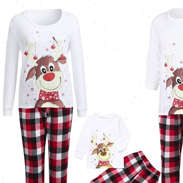 

christmas and trouser men womens sleepwears pajama sets deer blouse pants family pajamas sleepwear set d14, Black;red