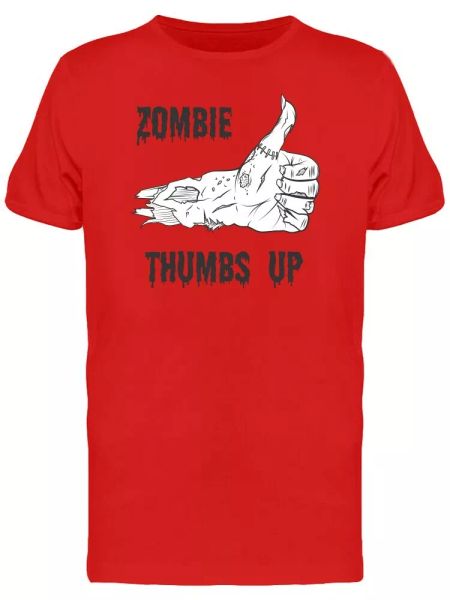 

zombie thumbs up b&w men's tee -image by shutterstock, White;black