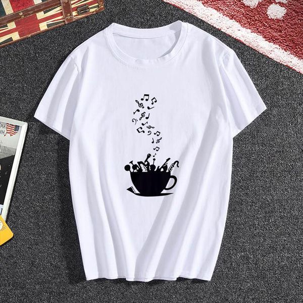 

music note printed hipster fashion womens harajuku white girl clothing hip hop