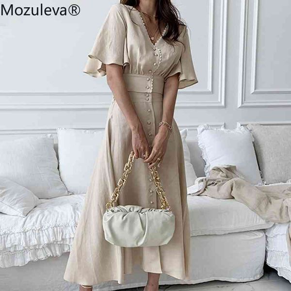 

elegant ladies skirt set v-neck short sleeve & high waist single-breasted a-line skirts summer women 2 pieces 210427, White