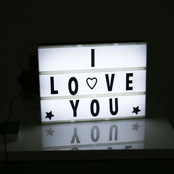 

insled letter diy jigsaw puzzle movie luminous a4 box usb night light