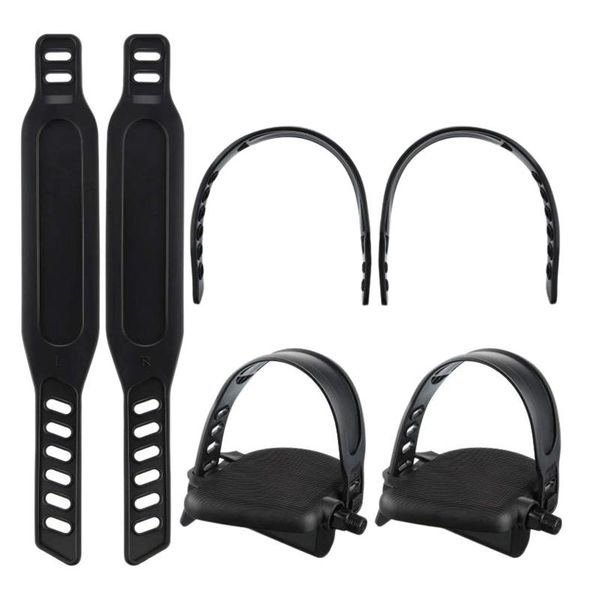 

pack pedal straps exercise bike foot set for bicycle cycle home or gym accessories
